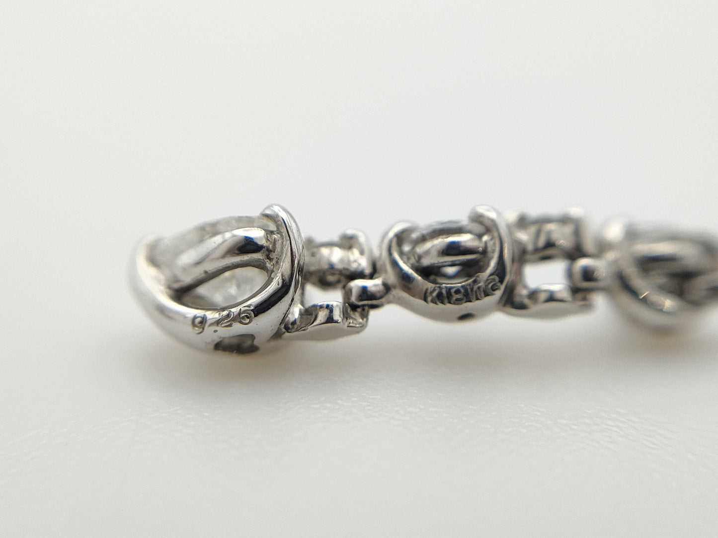 Trilogy D0.25ct K18WG 2.9g Necklace