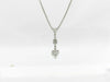 Trilogy D0.25ct K18WG 2.9g Necklace