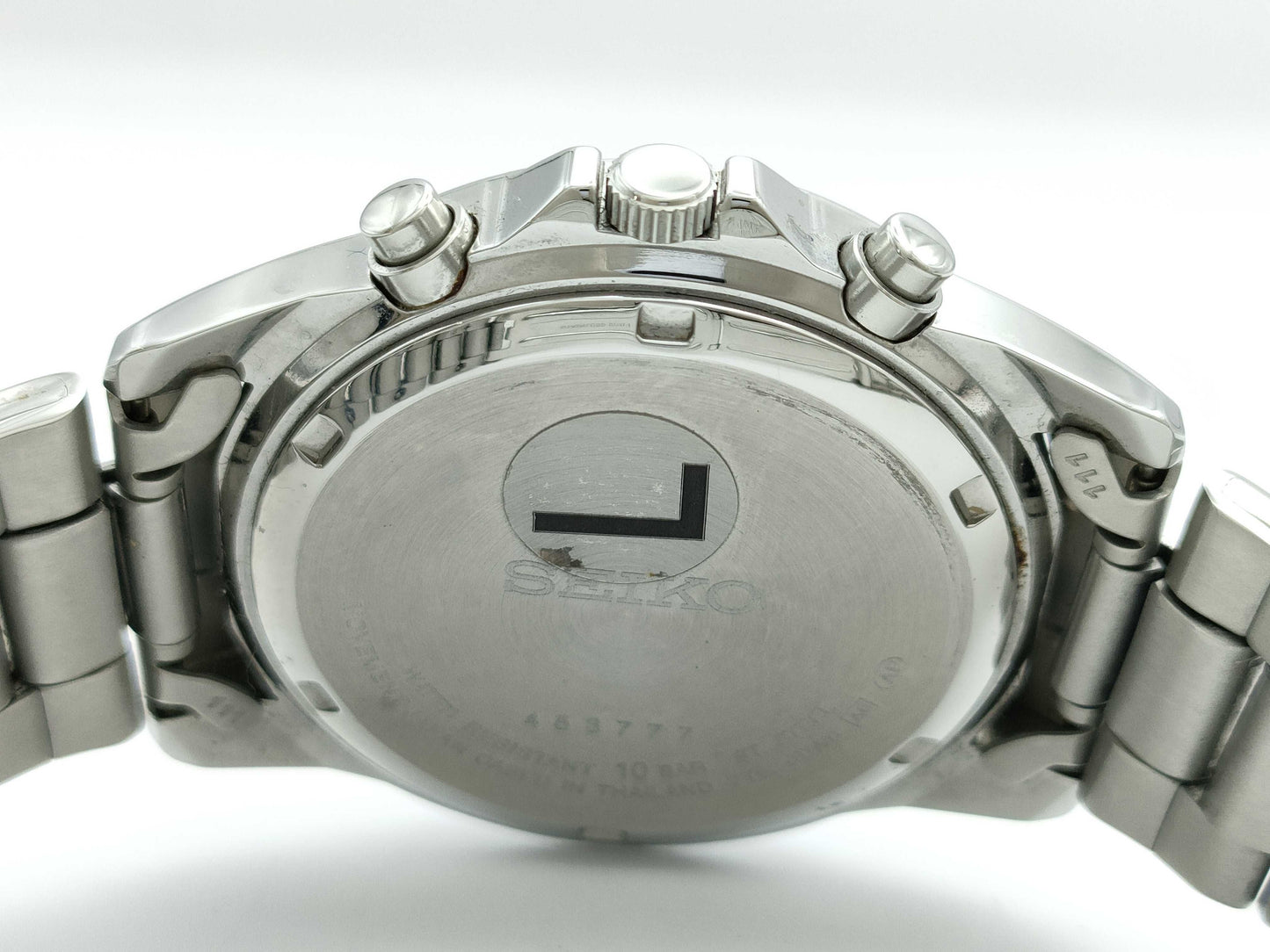 SEIKO 7T92-0DW0 453777 Quartz Black Dial Men's Watch