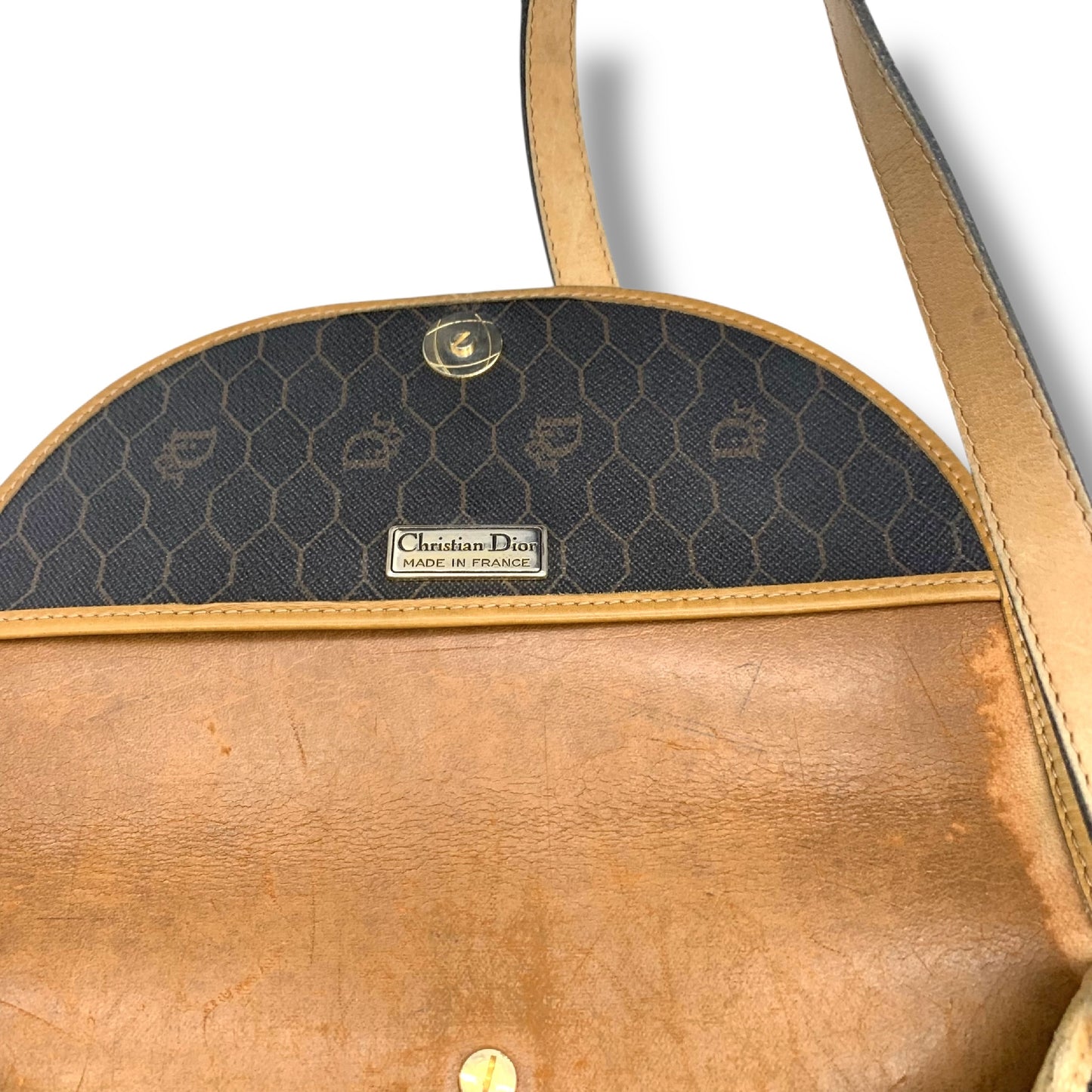 Dior Trotter pattern shoulder bag