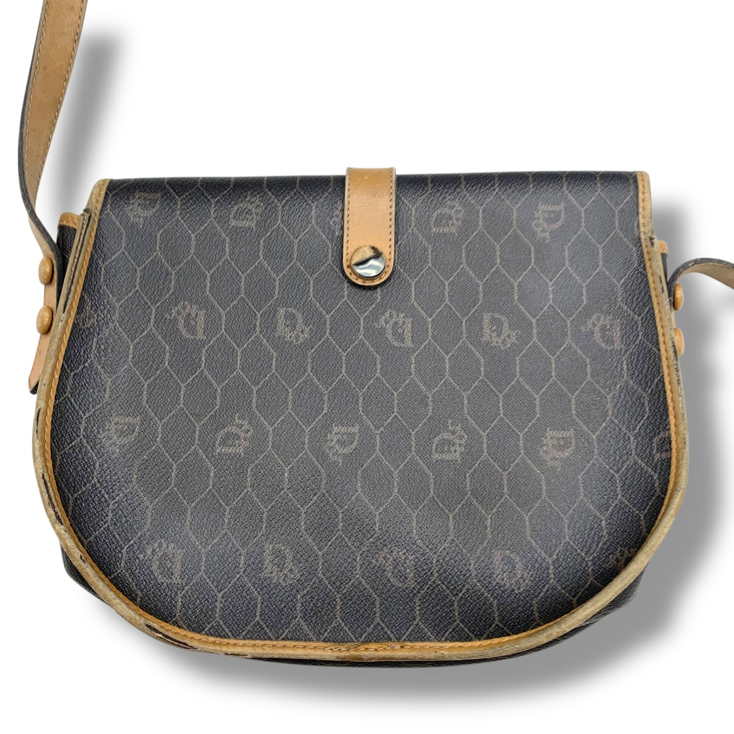 Dior Trotter pattern shoulder bag
