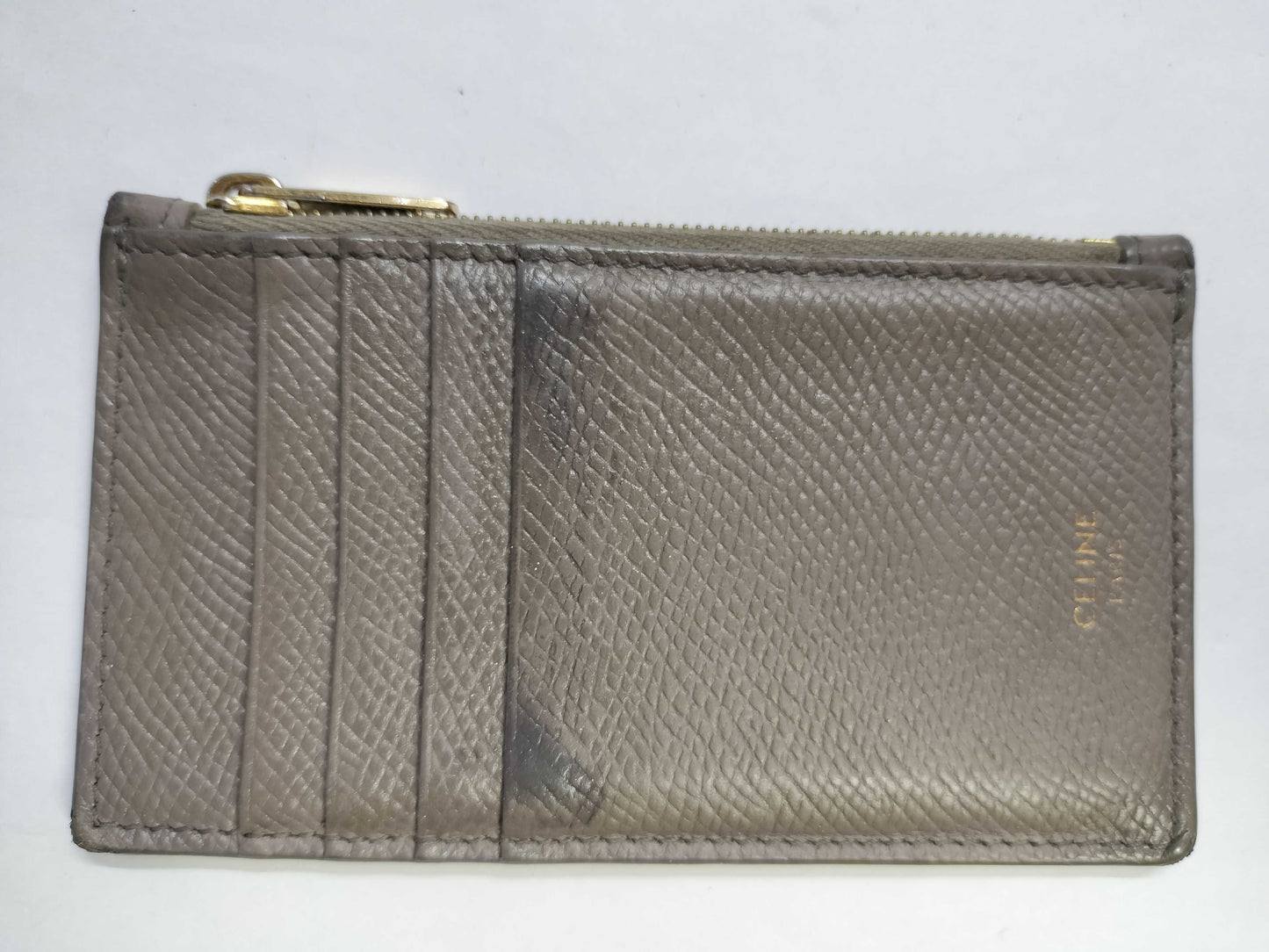 CELINE Fragment Case Leather Coin Case Card Case Coin Card Holder Coin Case