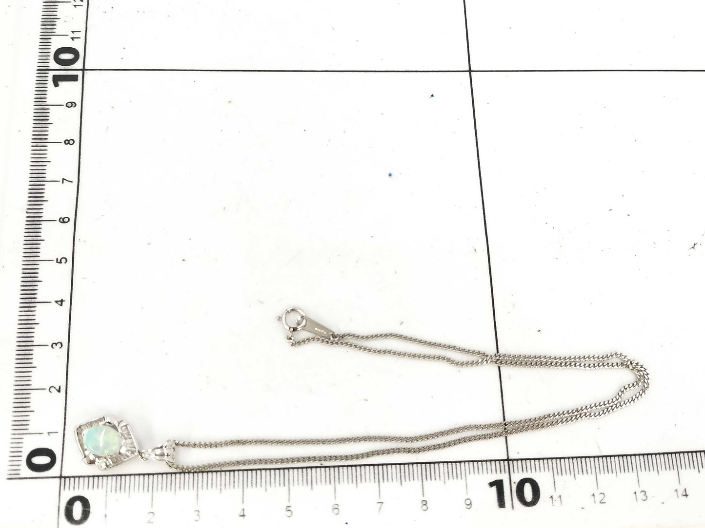 OP 0.59ct D 0.30ct PT900/850 7.5g Necklace