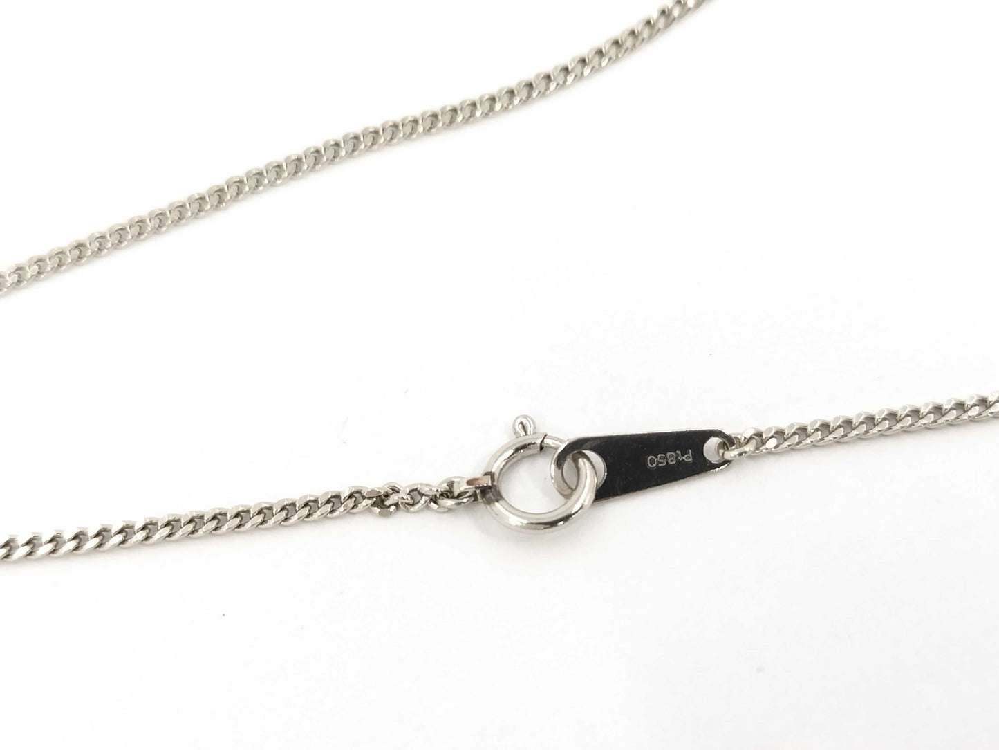 OP 0.59ct D 0.30ct PT900/850 7.5g Necklace