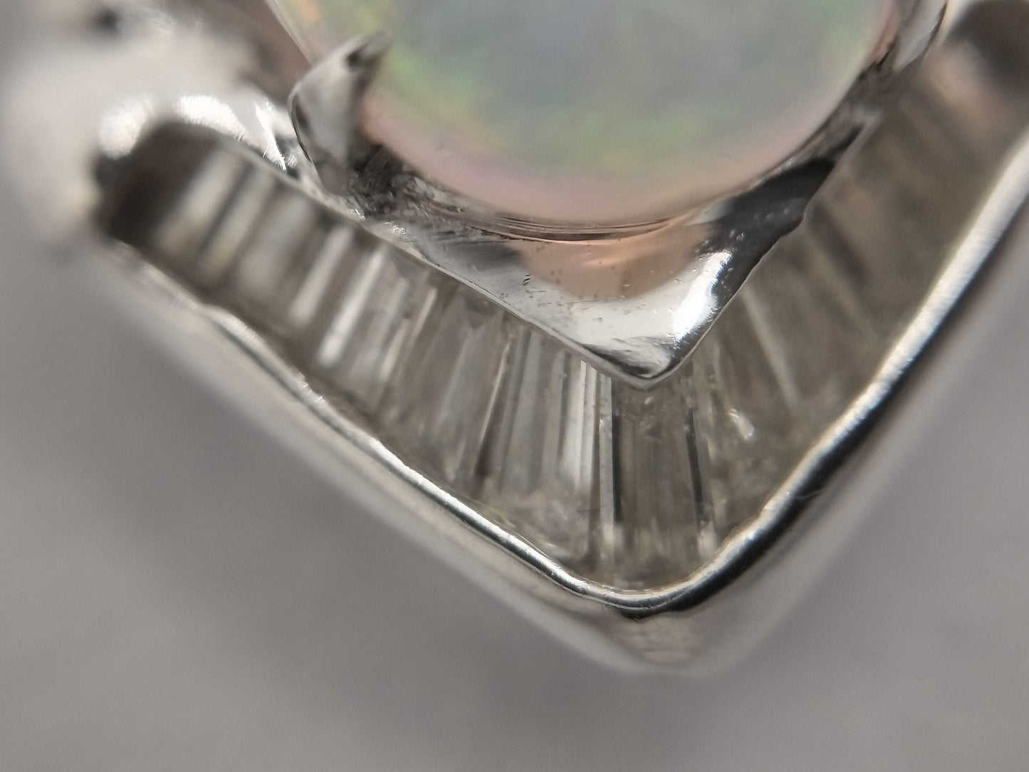 OP 0.59ct D 0.30ct PT900/850 7.5g Necklace