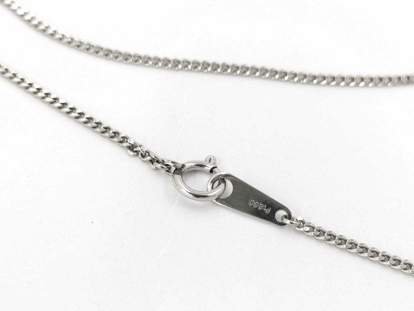 OP 0.59ct D 0.30ct PT900/850 7.5g Necklace