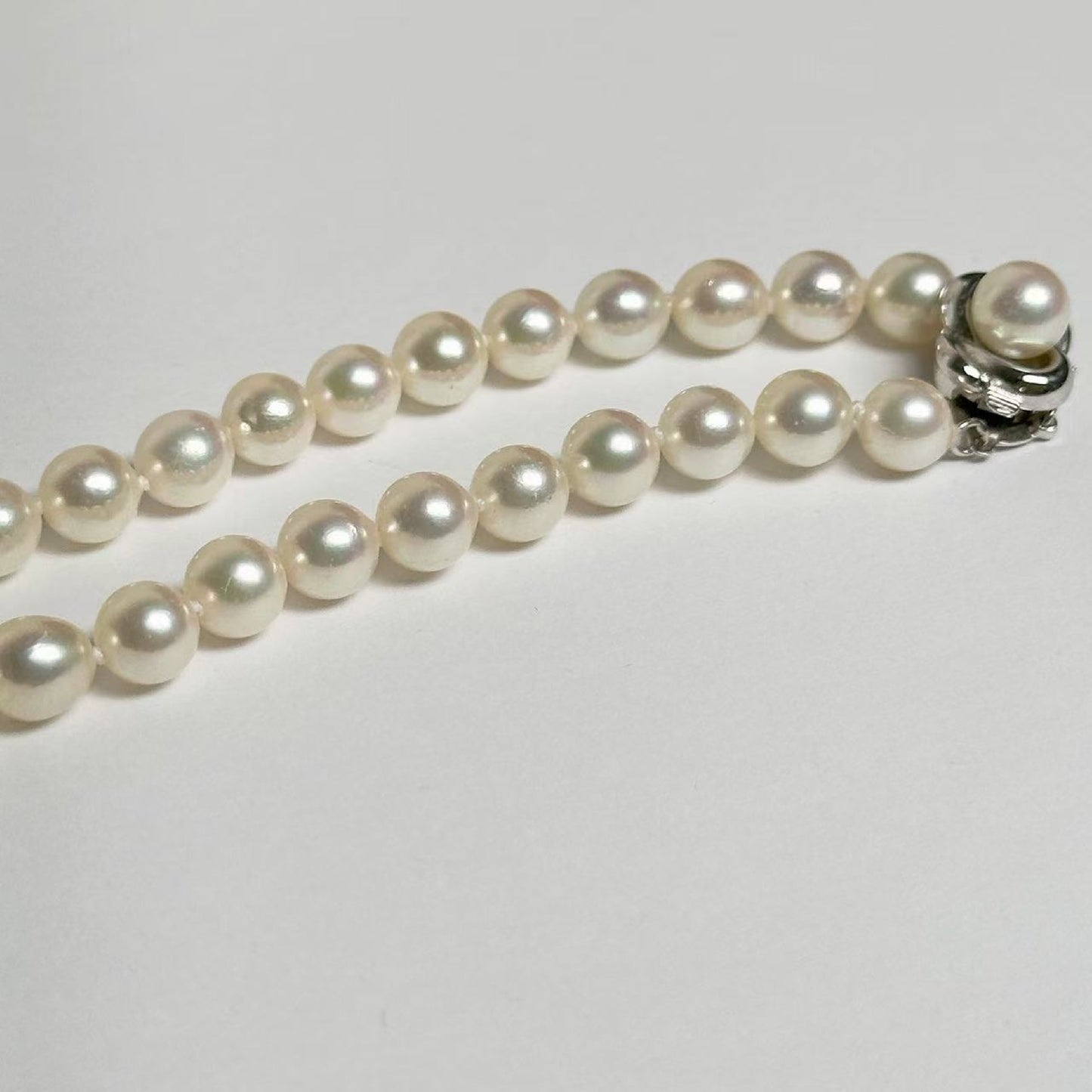 TASAKI Pearl Diameter Approx. 6.5mm-6.9mm Sterling Silver Necklace
