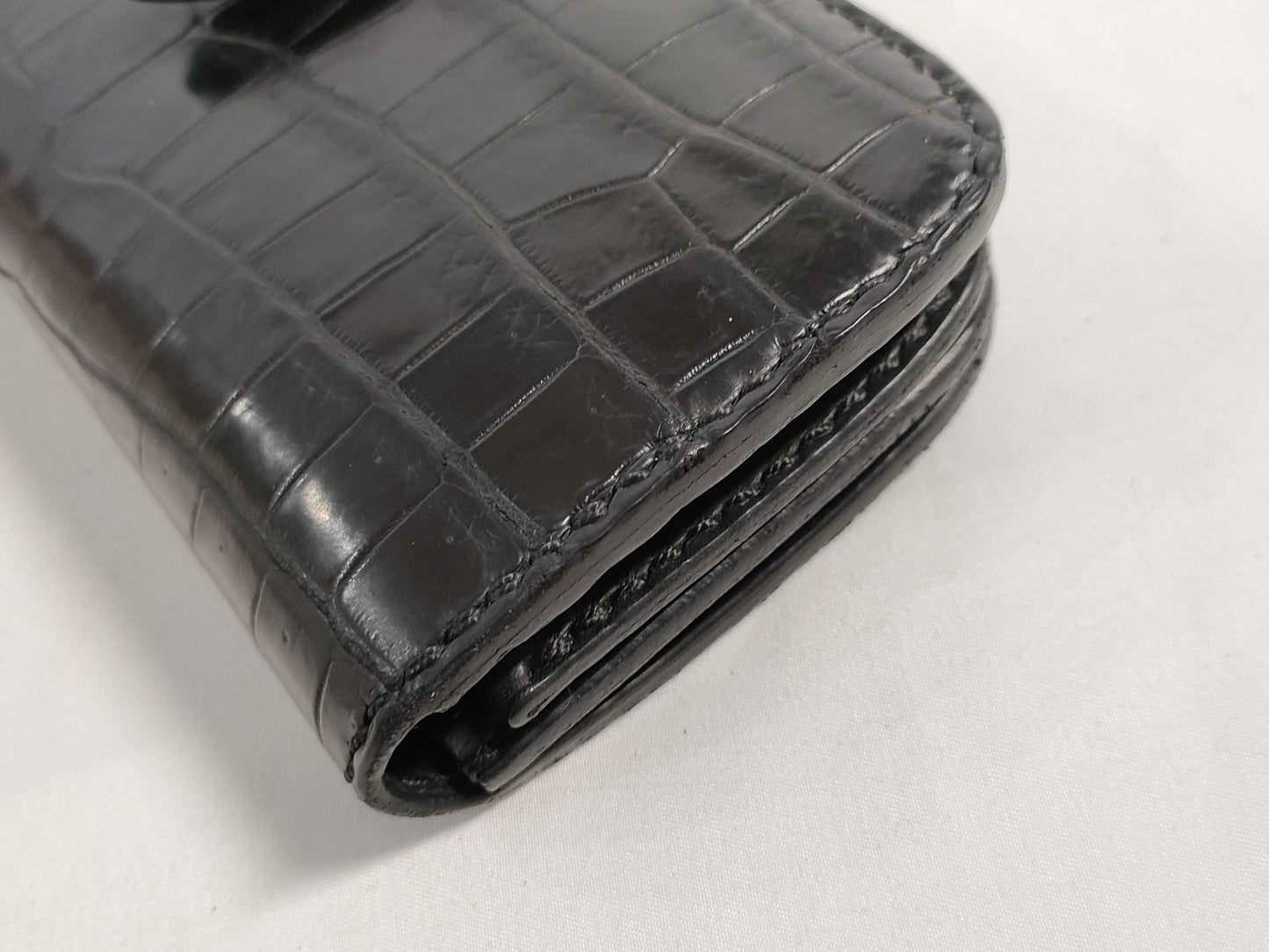 Daisuke Leather Workshop Crocodile Leather Long Wallet