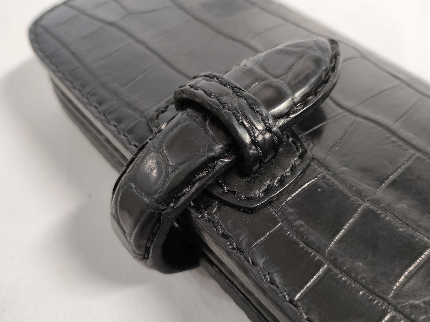 Daisuke Leather Workshop Crocodile Leather Long Wallet