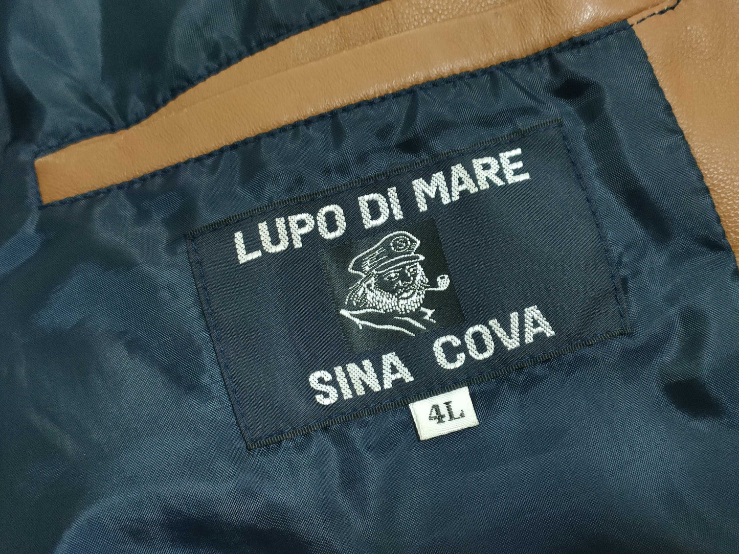 SINA COVA Leather Jacket Camel