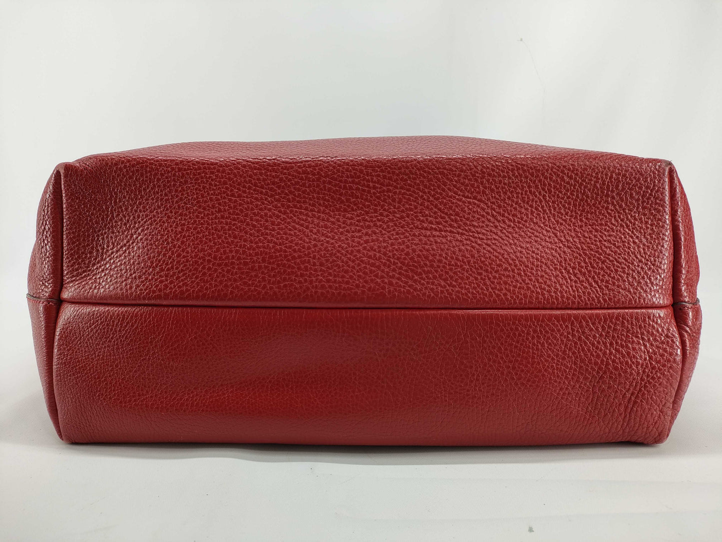 Salvatore Ferragamo Gancini Leather Tote Bag, Red