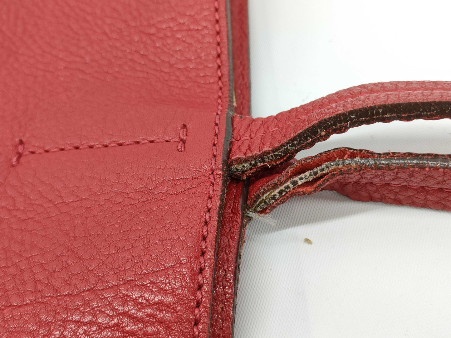 Salvatore Ferragamo Gancini Leather Tote Bag, Red