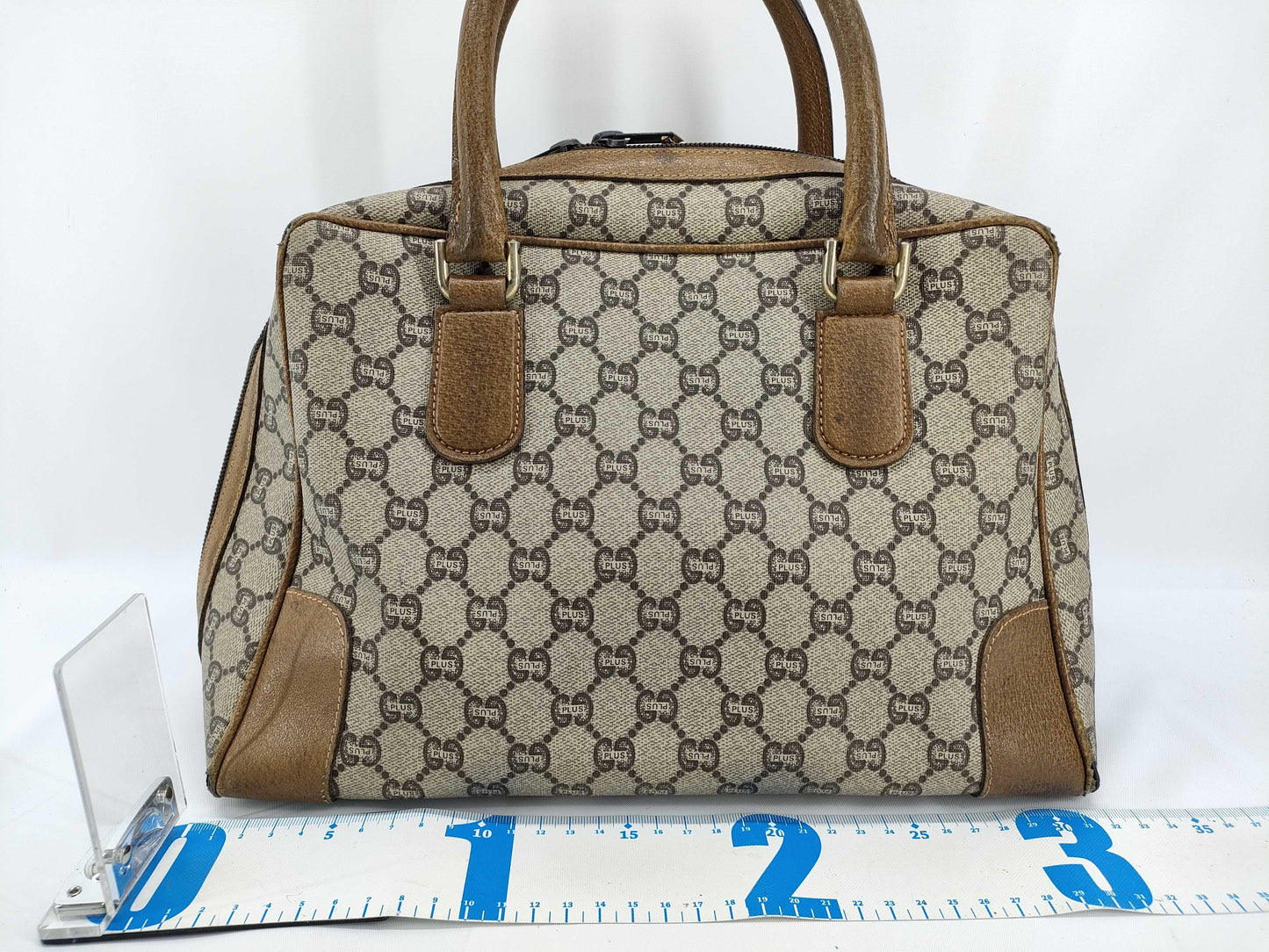GUCCI GUCCI Old Gucci Mini Boston GG Canvas Handbag Boston Bag