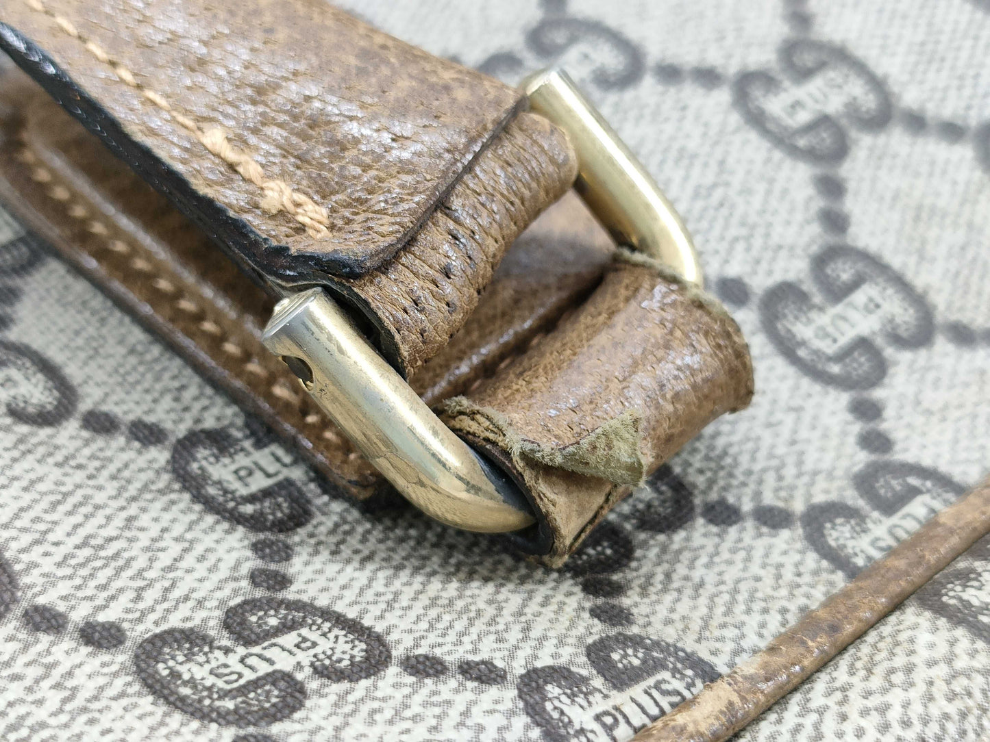 GUCCI GUCCI Old Gucci Mini Boston GG Canvas Handbag Boston Bag