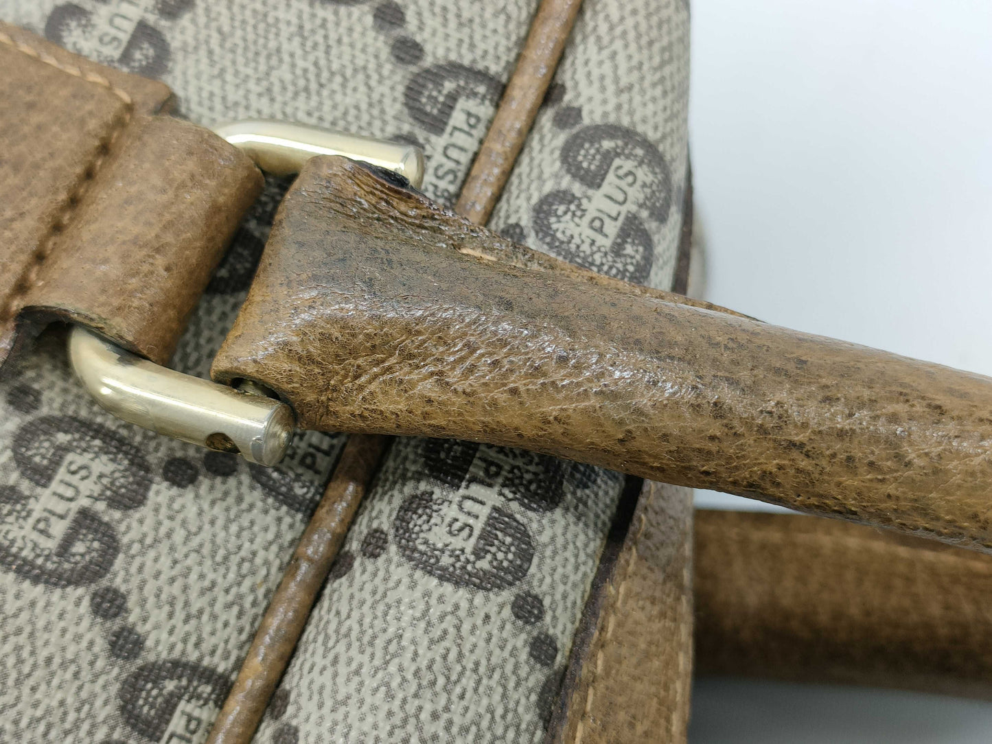 GUCCI GUCCI Old Gucci Mini Boston GG Canvas Handbag Boston Bag