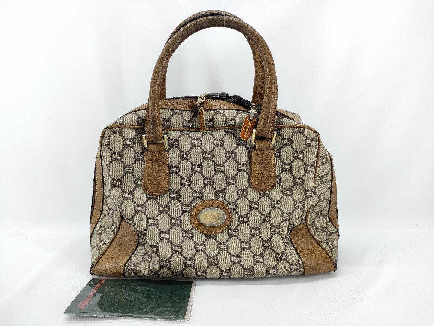 GUCCI GUCCI Old Gucci Mini Boston GG Canvas Handbag Boston Bag