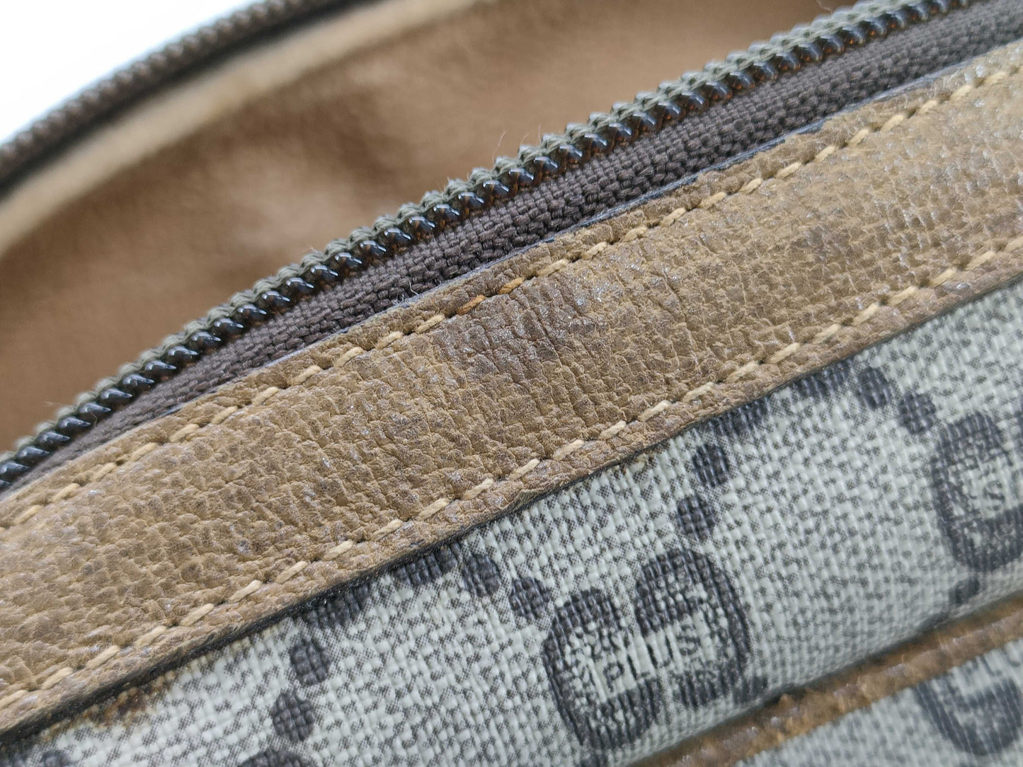 GUCCI GUCCI Old Gucci Mini Boston GG Canvas Handbag Boston Bag