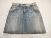 Chloe Chloe Short Denim Skirt Logo Patch Size 36 Skirt