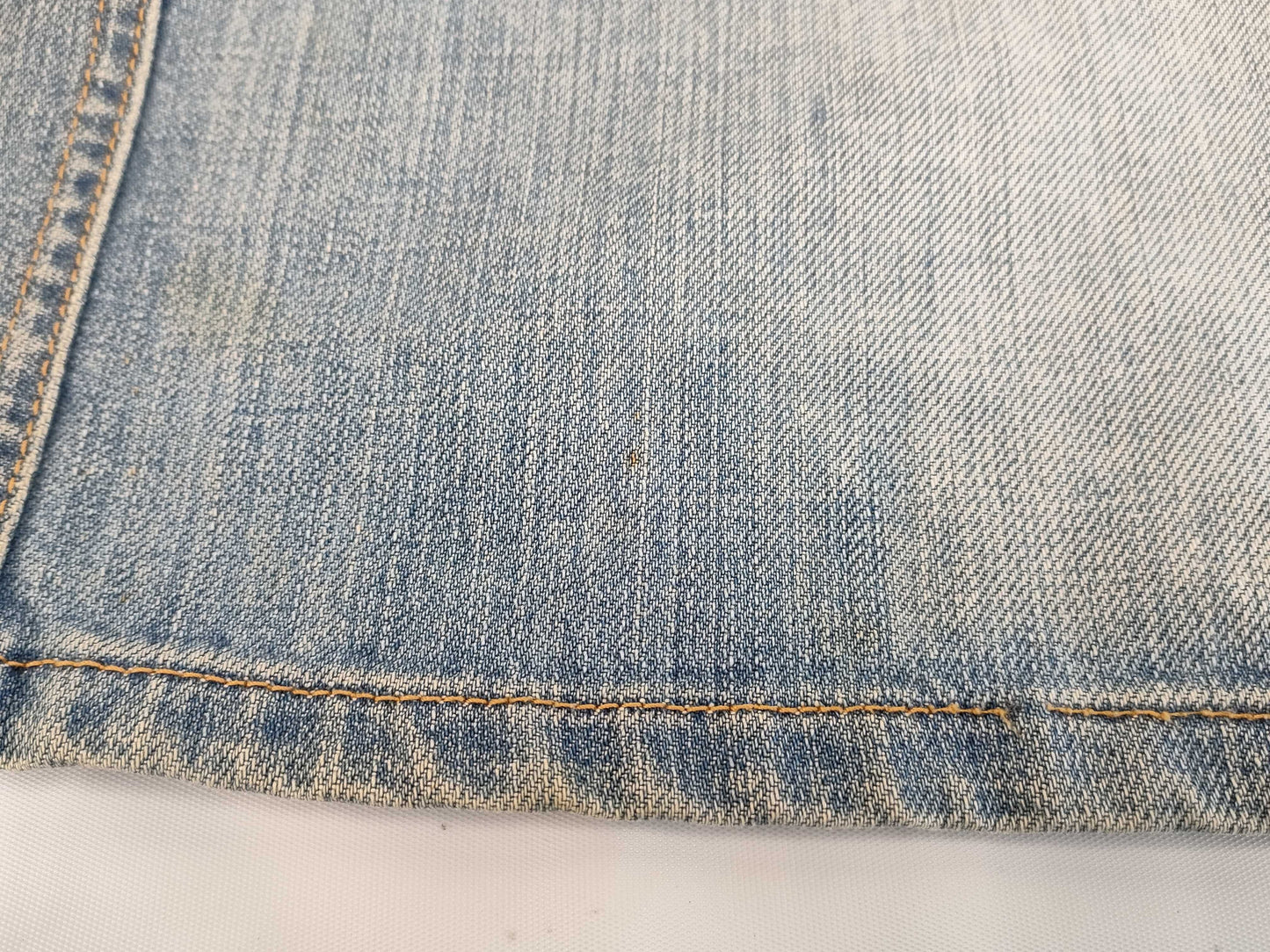 Chloe Chloe Short Denim Skirt Logo Patch Size 36 Skirt