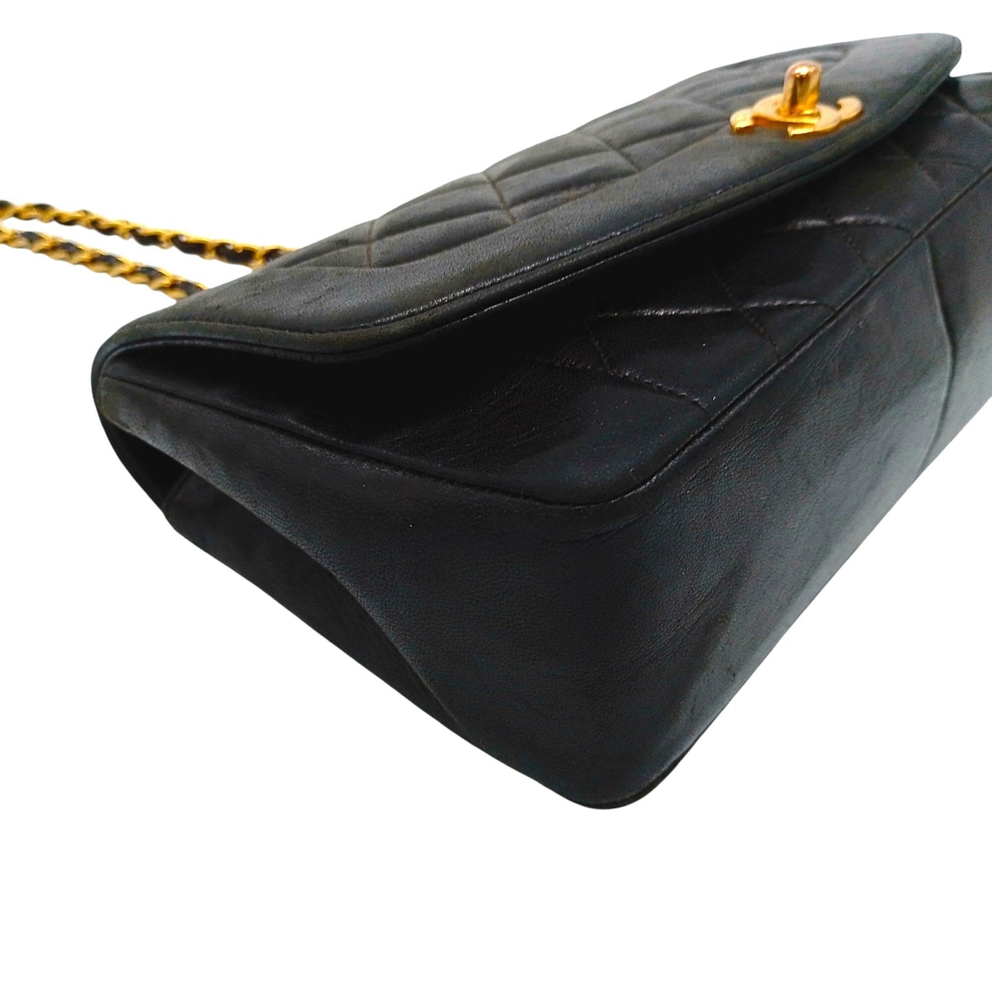 CHANEL Diana Chain Shoulder Bag with Seal Marks