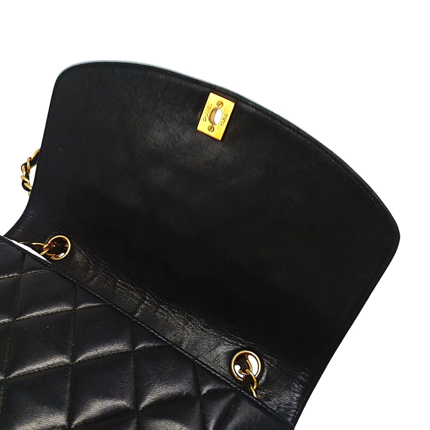 CHANEL Diana Chain Shoulder Bag with Seal Marks