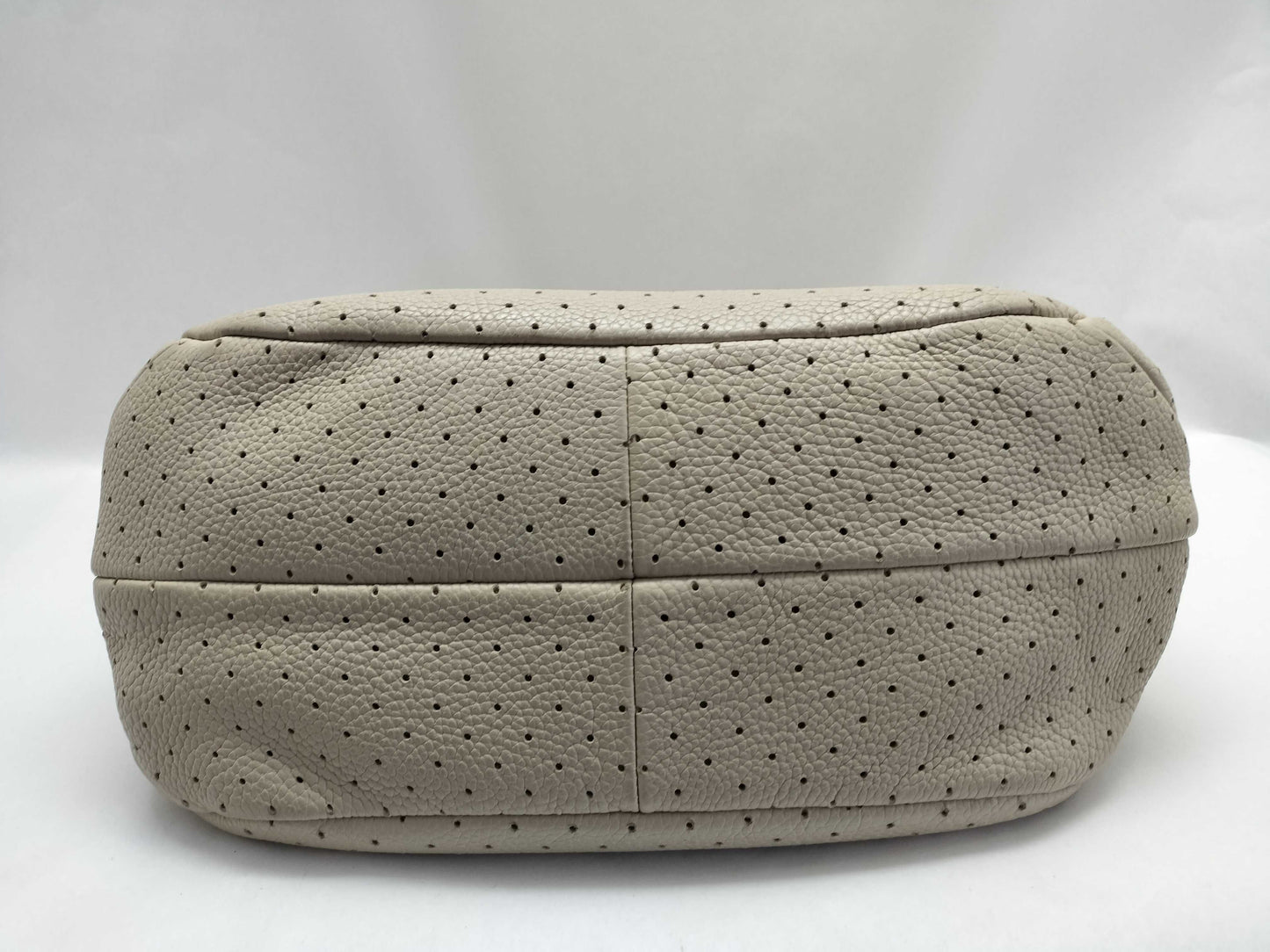 BOTTEGA VENETA Campana Hobo Bag with Perforated Intrecciato Leather Shoulder Bag