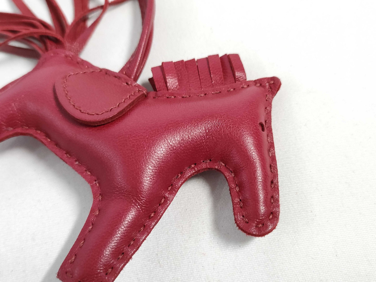 HERMES Brand New, Unused HERMES Rodeo Charm PM Ruby Anjou Milo Y Stamp Bag Charm Other Accessories