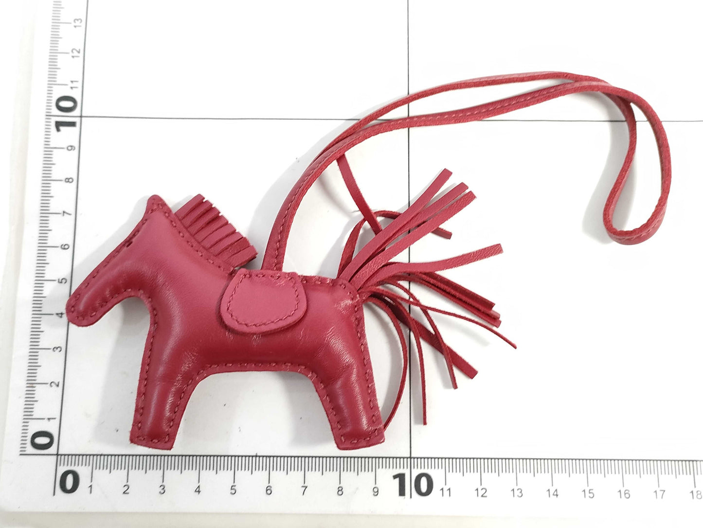 HERMES Brand New, Unused HERMES Rodeo Charm PM Ruby Anjou Milo Y Stamp Bag Charm Other Accessories