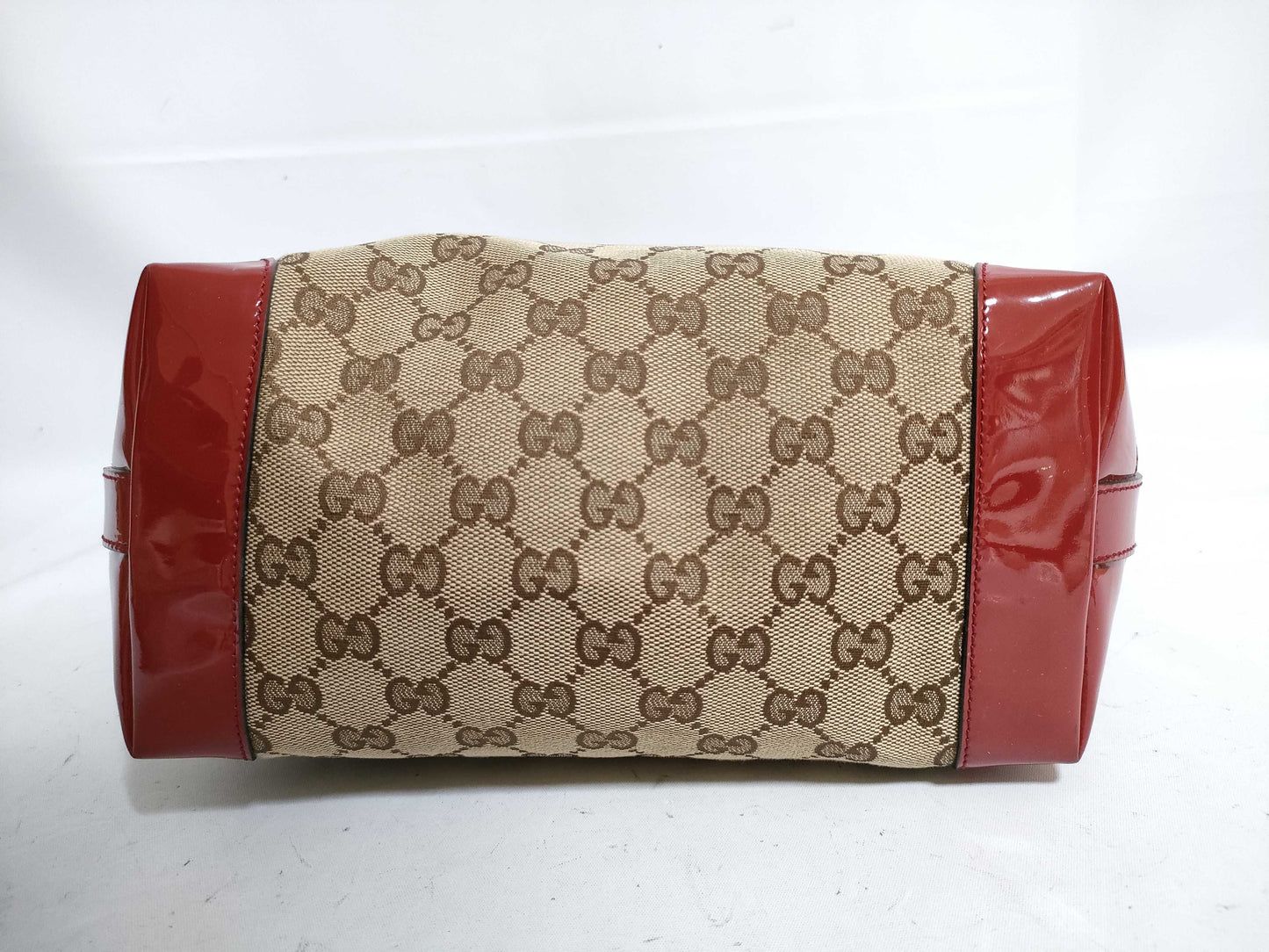 GUCCI GG Canvas Bamboo Handbag Beige 311175