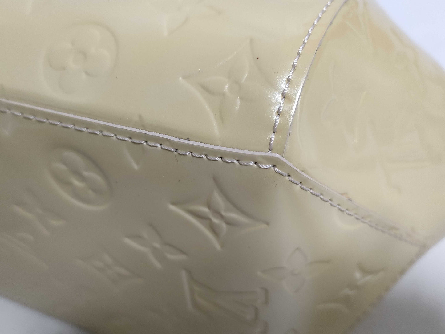 LOUIS VUITTON Vernis Sherwood PM M91491 FL5110 Yellow Handbag
