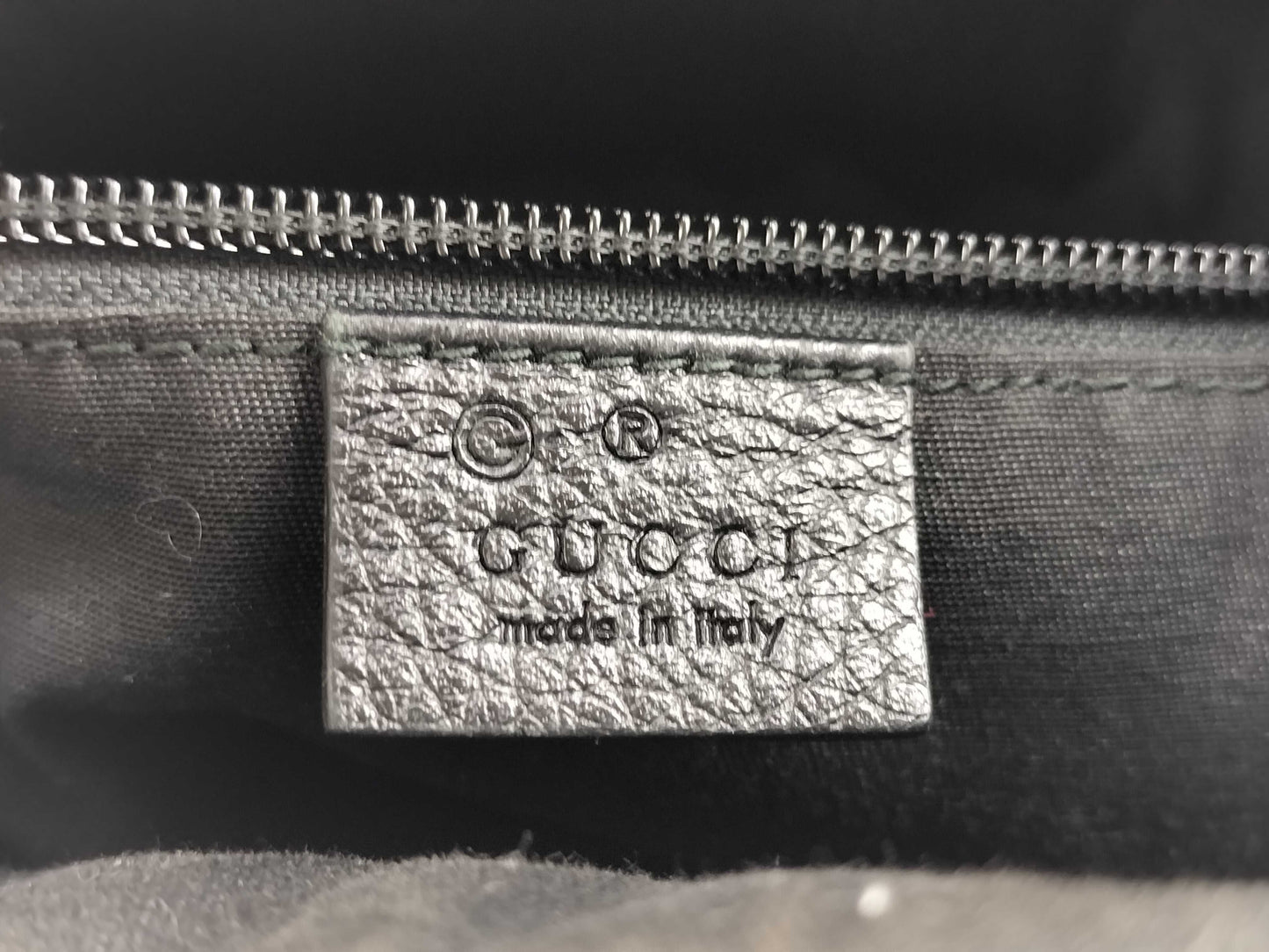 GUCCI GG Nylon Shoulder Bag, Black, 112249