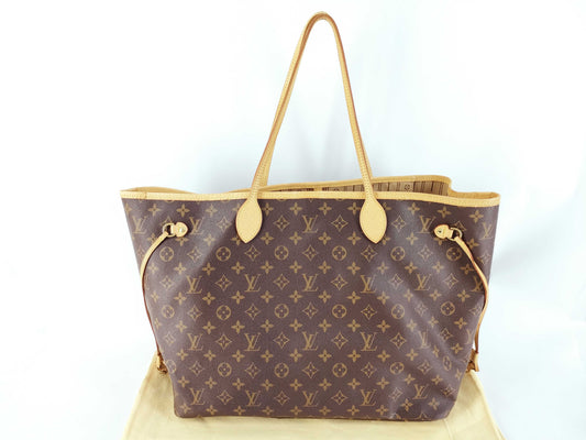 LOUIS VUITTON M40157 Monogram Neverfull GM Old Model Tote Bag with Dust Bag