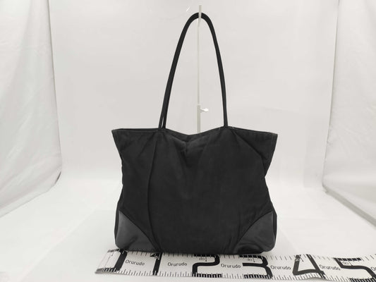 PRADA Triangle Logo Tote Bag