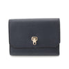 Valextra Brera Leather Tri-fold Wallet in Navy