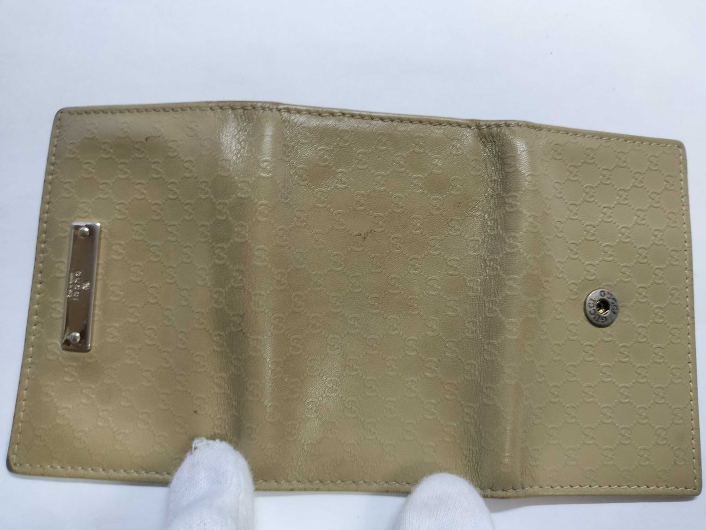 GUCCI GG Micro GG Leather 5-Key Case 033, 0416, 0888 Beige Key Case/Key Holder