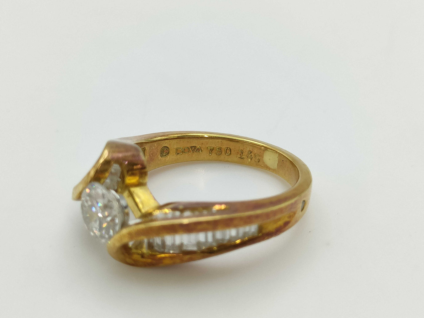 D0.881/1.45ct K18 7.5g Ring