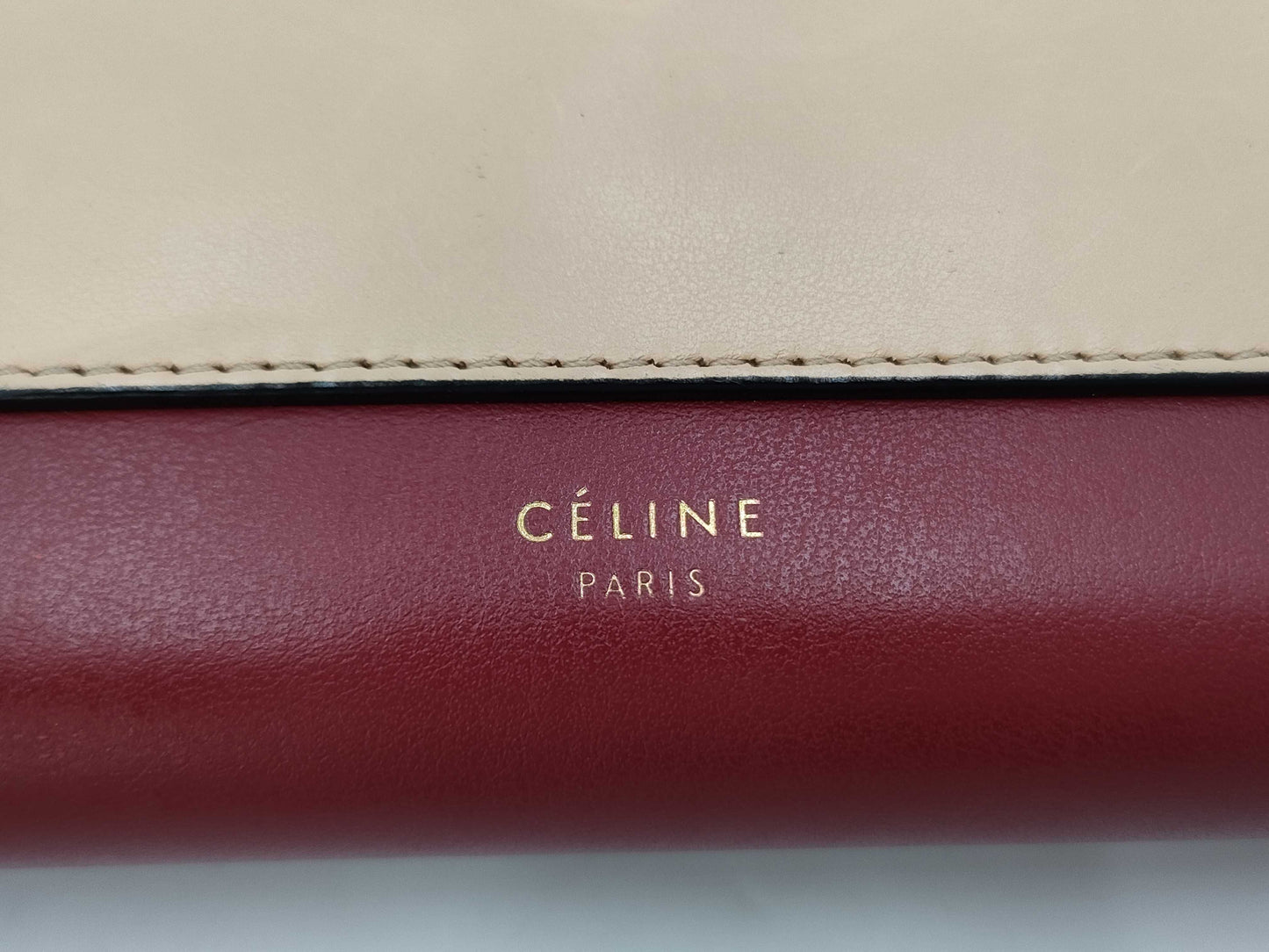 CELINE Large Flap Chain Wallet Shoulder Bag