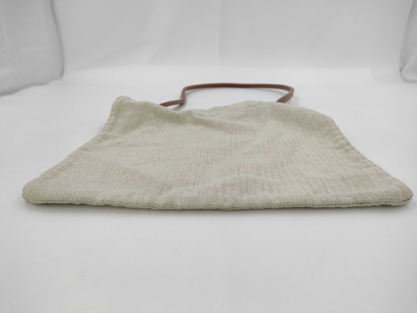 HERMES Aline Shoulder Bag Canvas Ivory