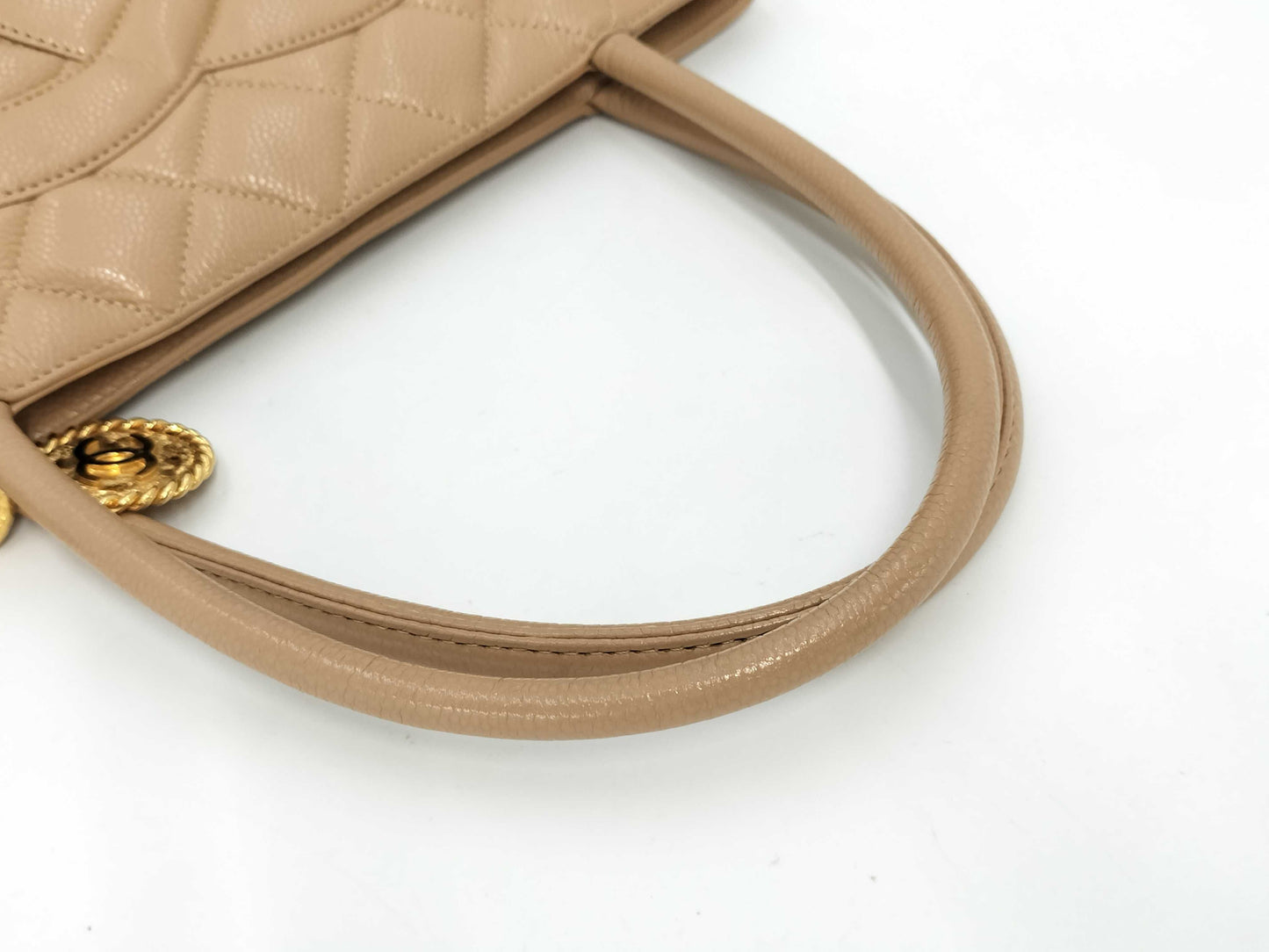 CHANEL Coco Mark Deka Coco Reissue Tote Bag in Caviar Skin