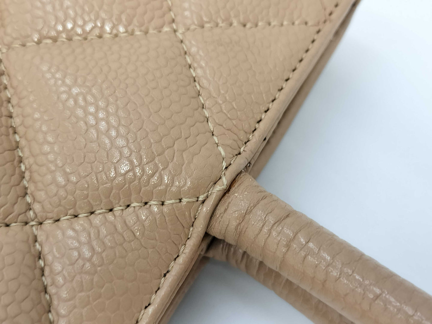 CHANEL Coco Mark Deka Coco Reissue Tote Bag in Caviar Skin