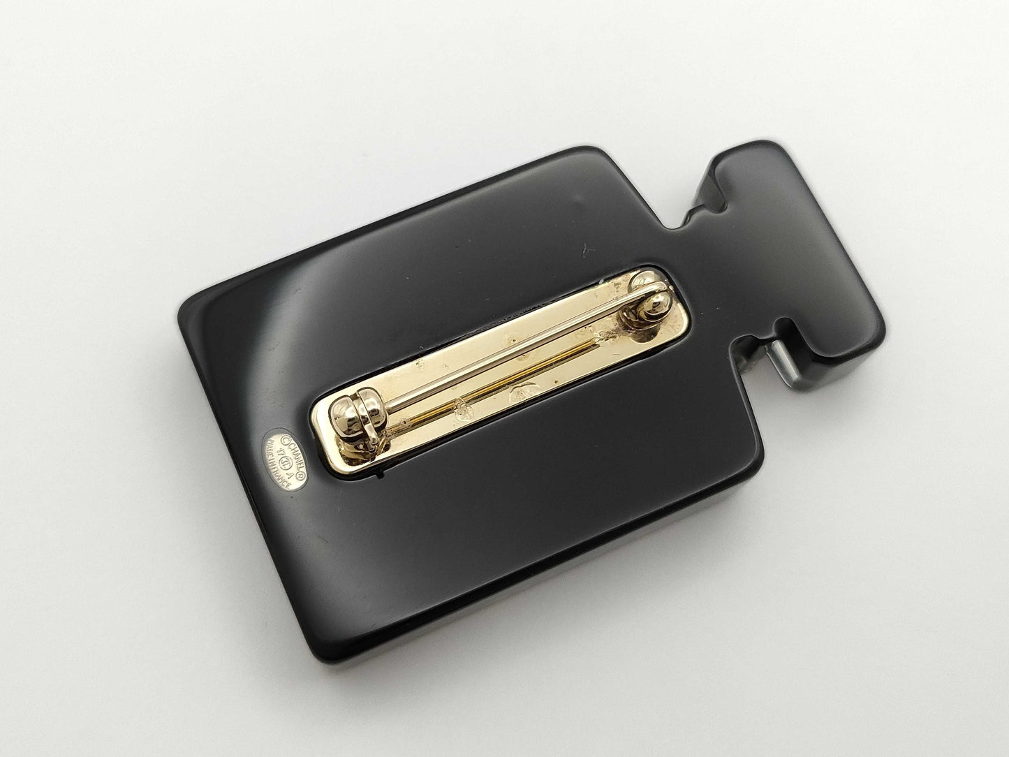 CHANEL No. 5 Perfume Bottle Brooch 17A Black Brooch