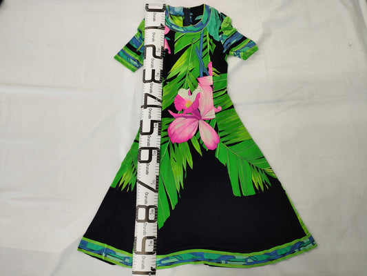 LEONARD Floral Print Dress, Cancan Material, Size 0