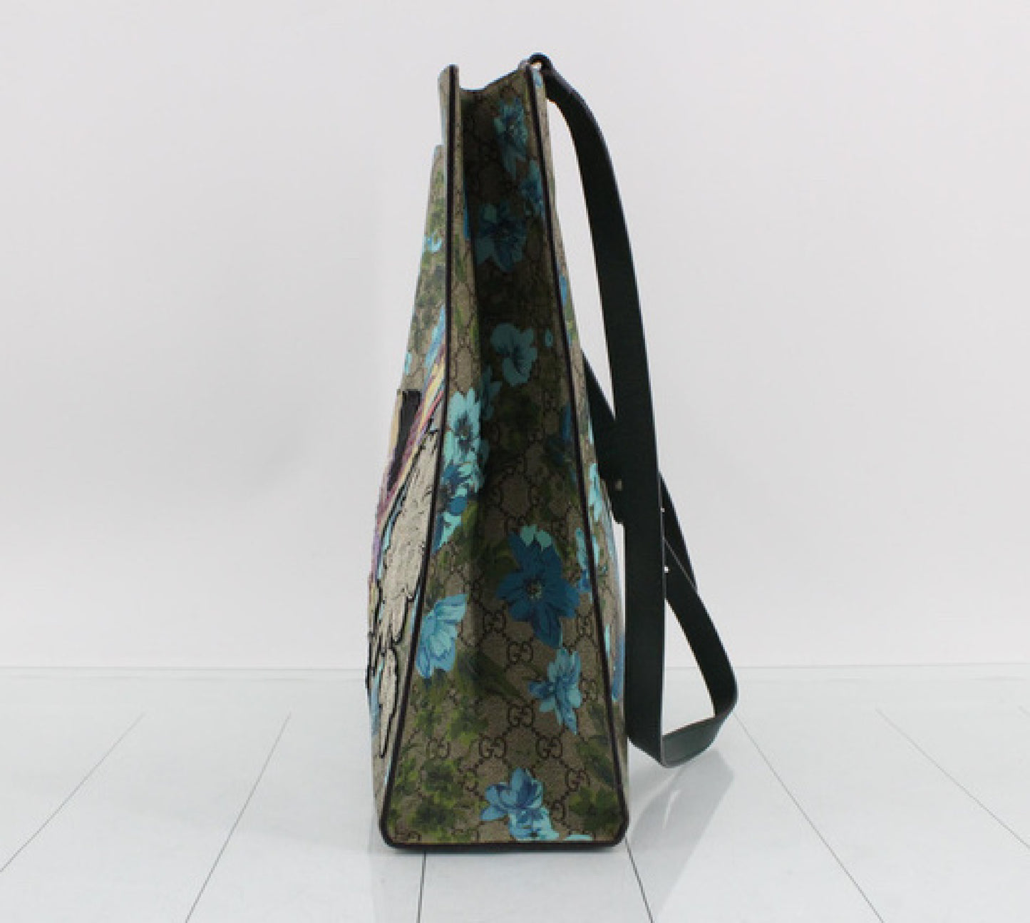 GUCCI GG Blooms Bee 2WAY Tote Bag with Strap and Bag