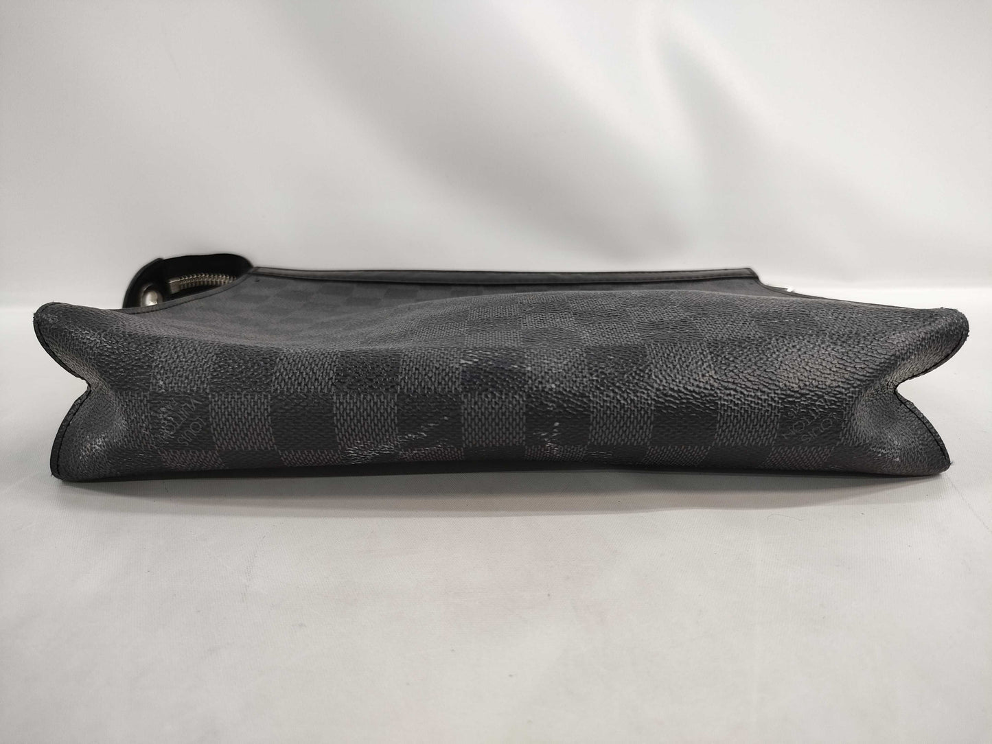 LOUIS VUITTON N41696 Damier Graphite Voyage Pochette Clutch Bag, Pouch, Document Case, Second Bag