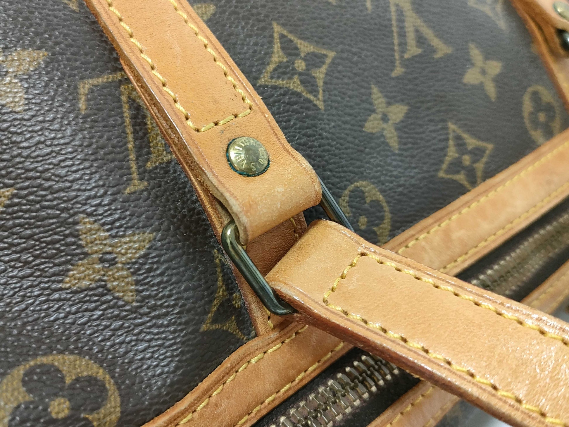 LOUIS VUITTON LV Monogram Saxophone Stool 35 M41626 852 Boston Bag