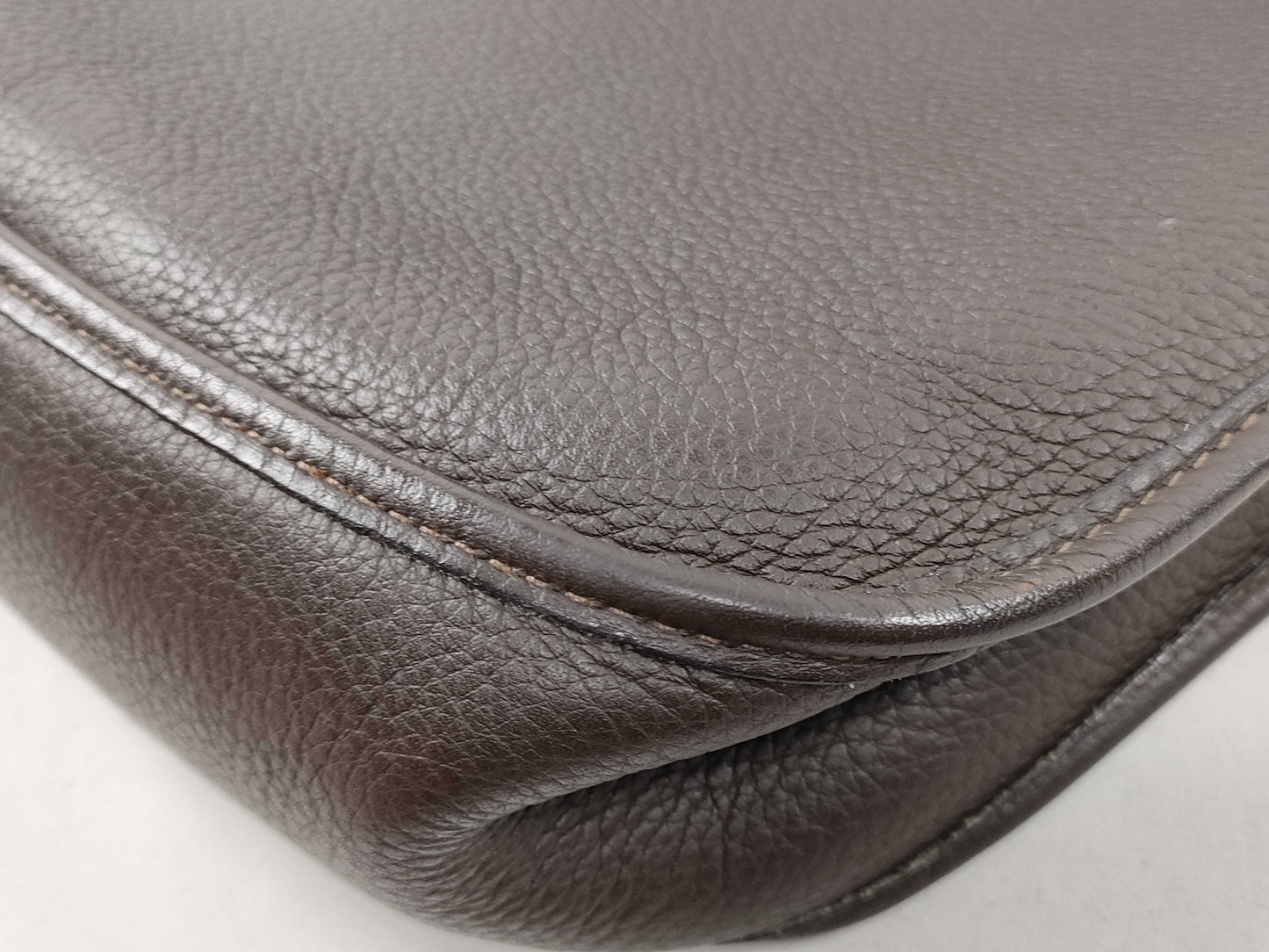 HERMES Evelyn PM □G Shoulder Bag, Box and Bag Deformed, Corner Scratches, Shoulder Strap Not Returning