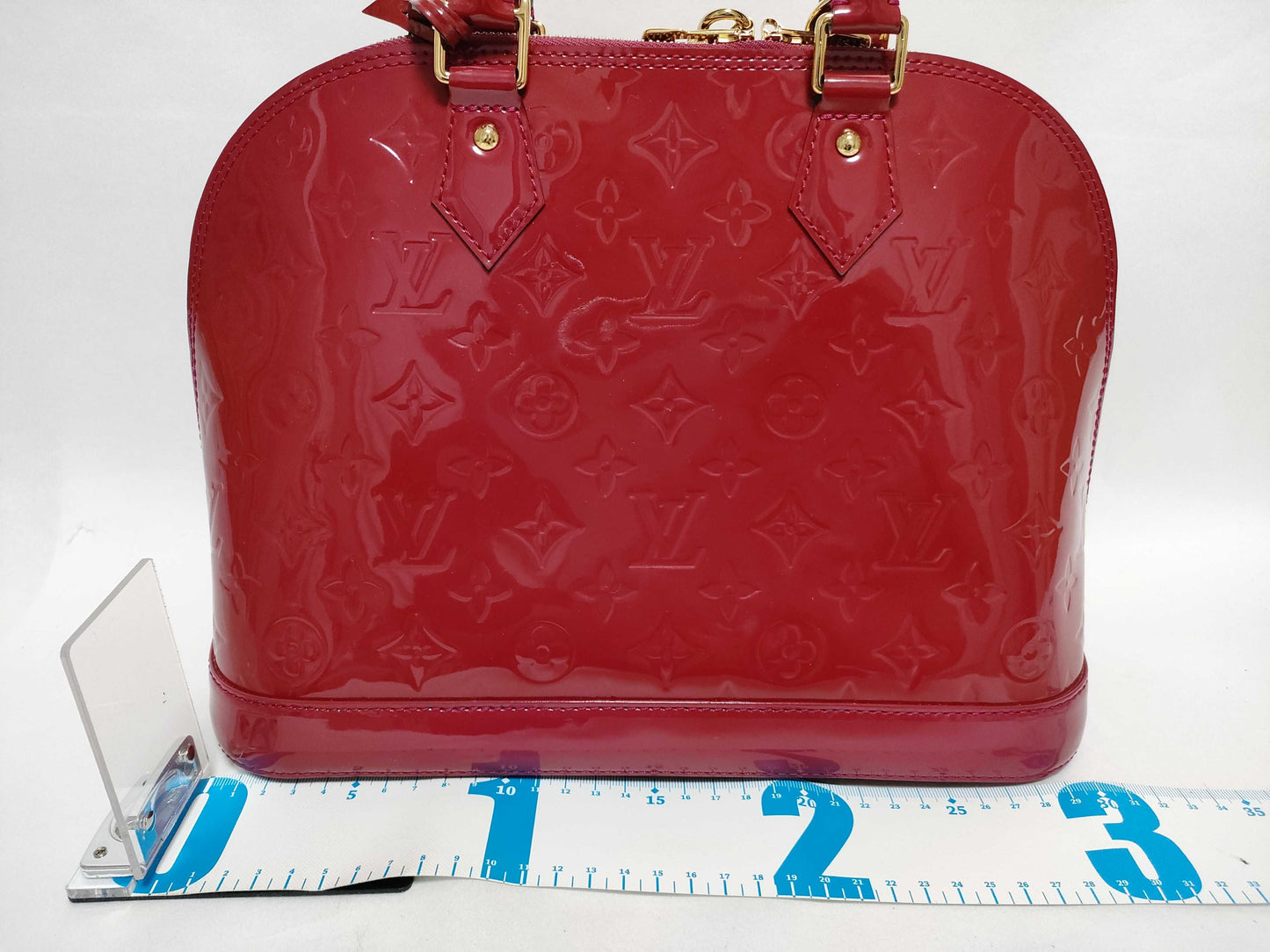 LOUIS VUITTON Vernis Alma PM Rose M91693 Handbag