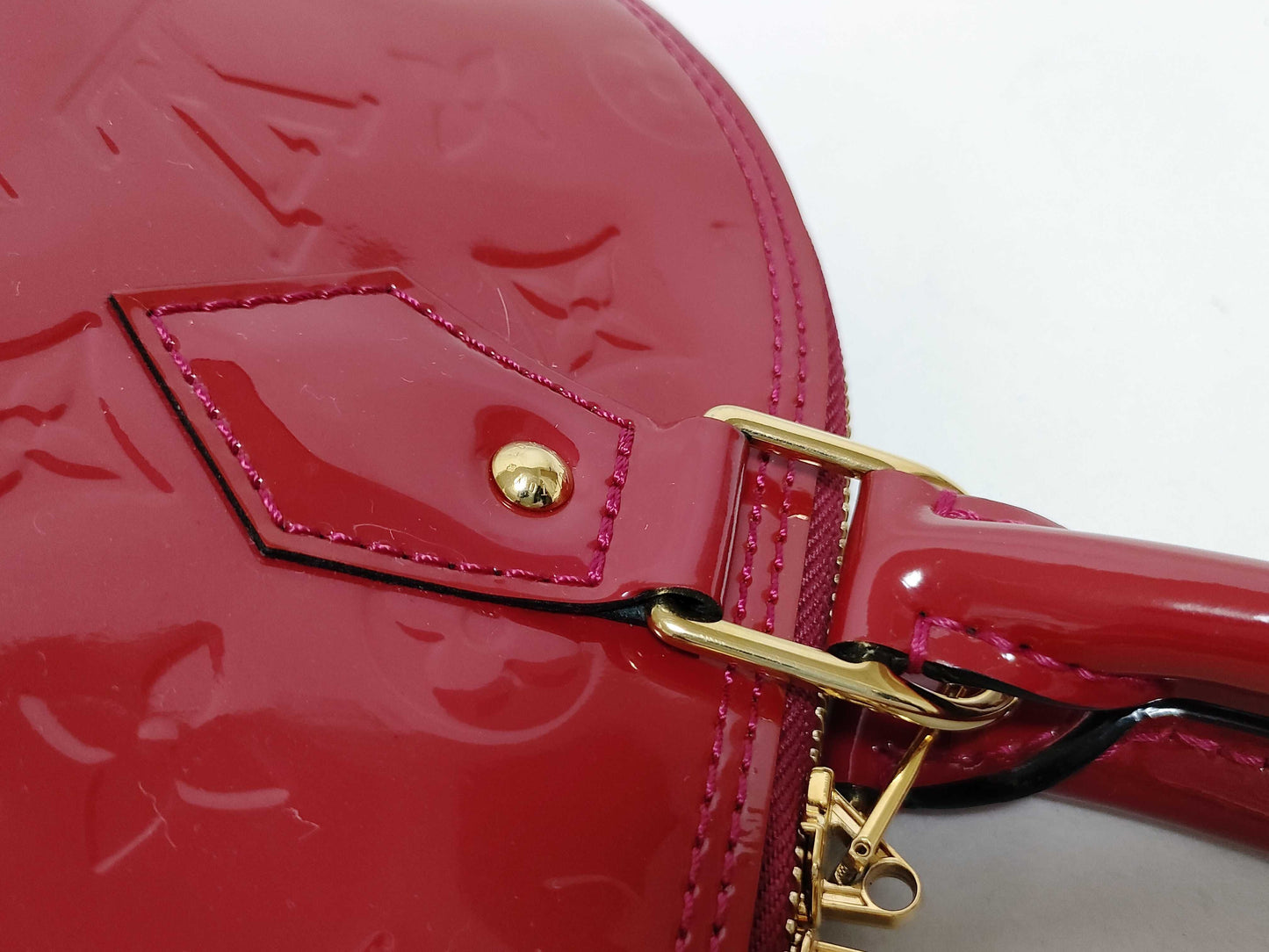 LOUIS VUITTON Vernis Alma PM Rose M91693 Handbag