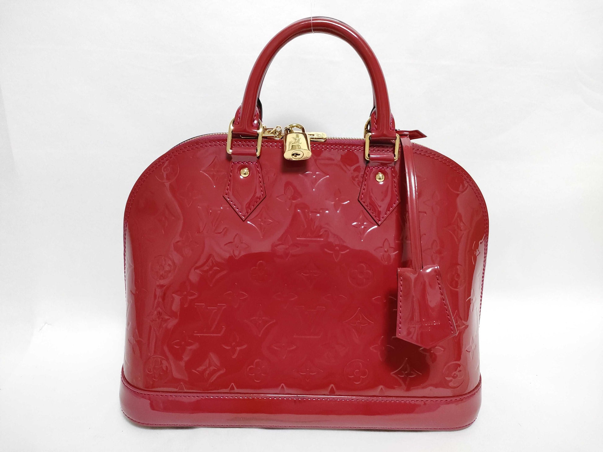 LOUIS VUITTON Vernis Alma PM Rose M91693 Handbag