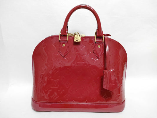 LOUIS VUITTON Vernis Alma PM Rose M91693 Handbag